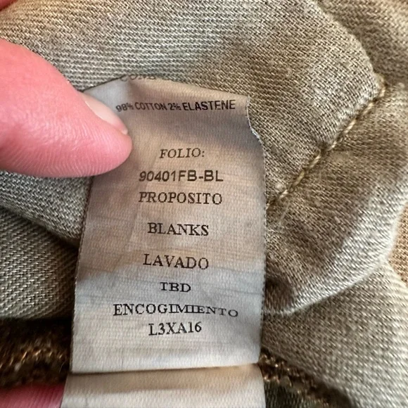 RE/DONE Jeans 70s Ultra High Rise Stove Pipe Green Denim Raw Hem Women Size 26 - Picture 8 of 9